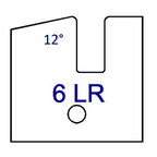 6LR (12°) No Shaker Style Series 6/7 Tips - Professional Insert Tips for Industrial Woodworking