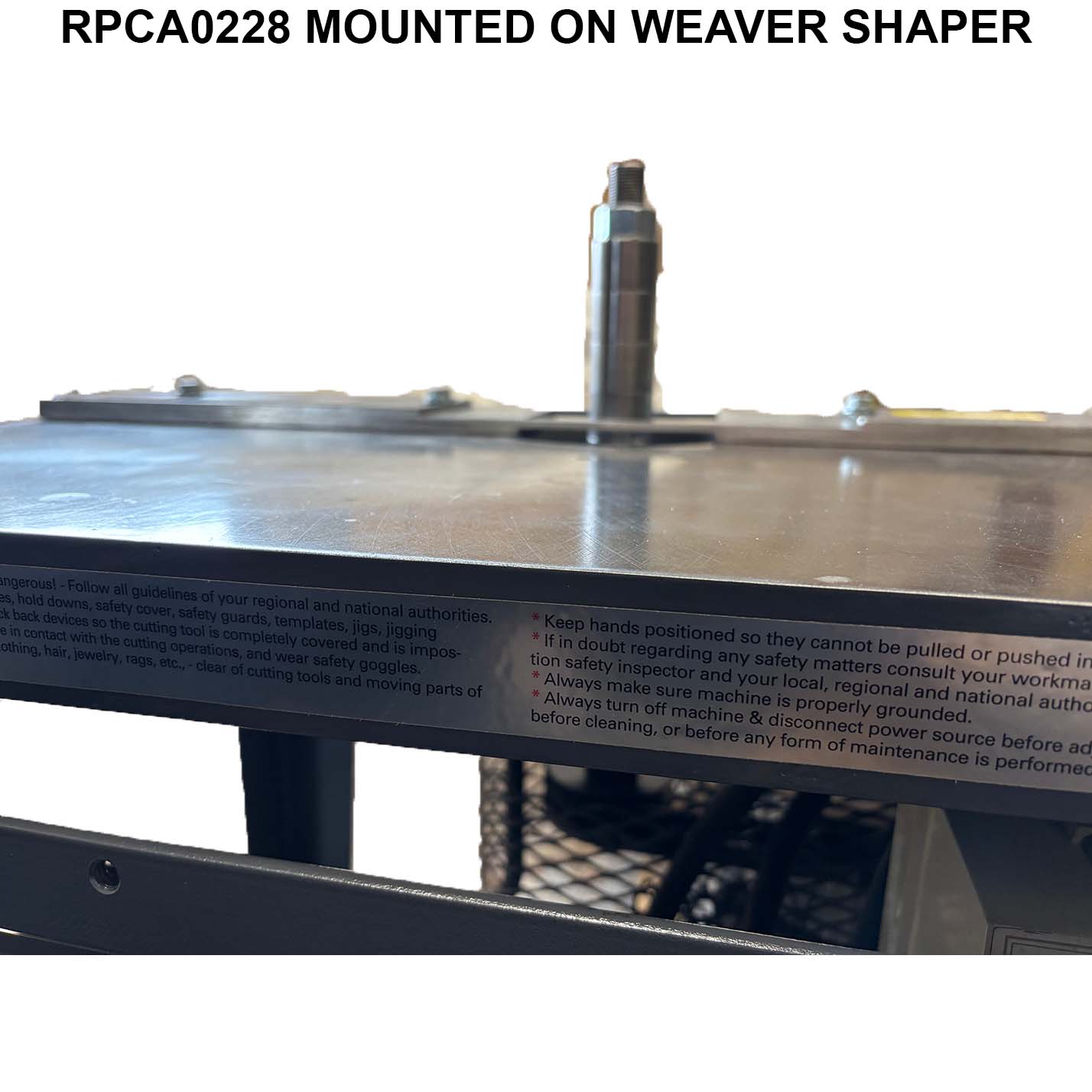 Double 28" Weaver Continuous Fence - Professional Fence for Industrial Woodworking