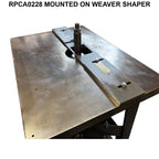 Double 28" Weaver Continuous Fence - Professional Fence for Industrial Woodworking