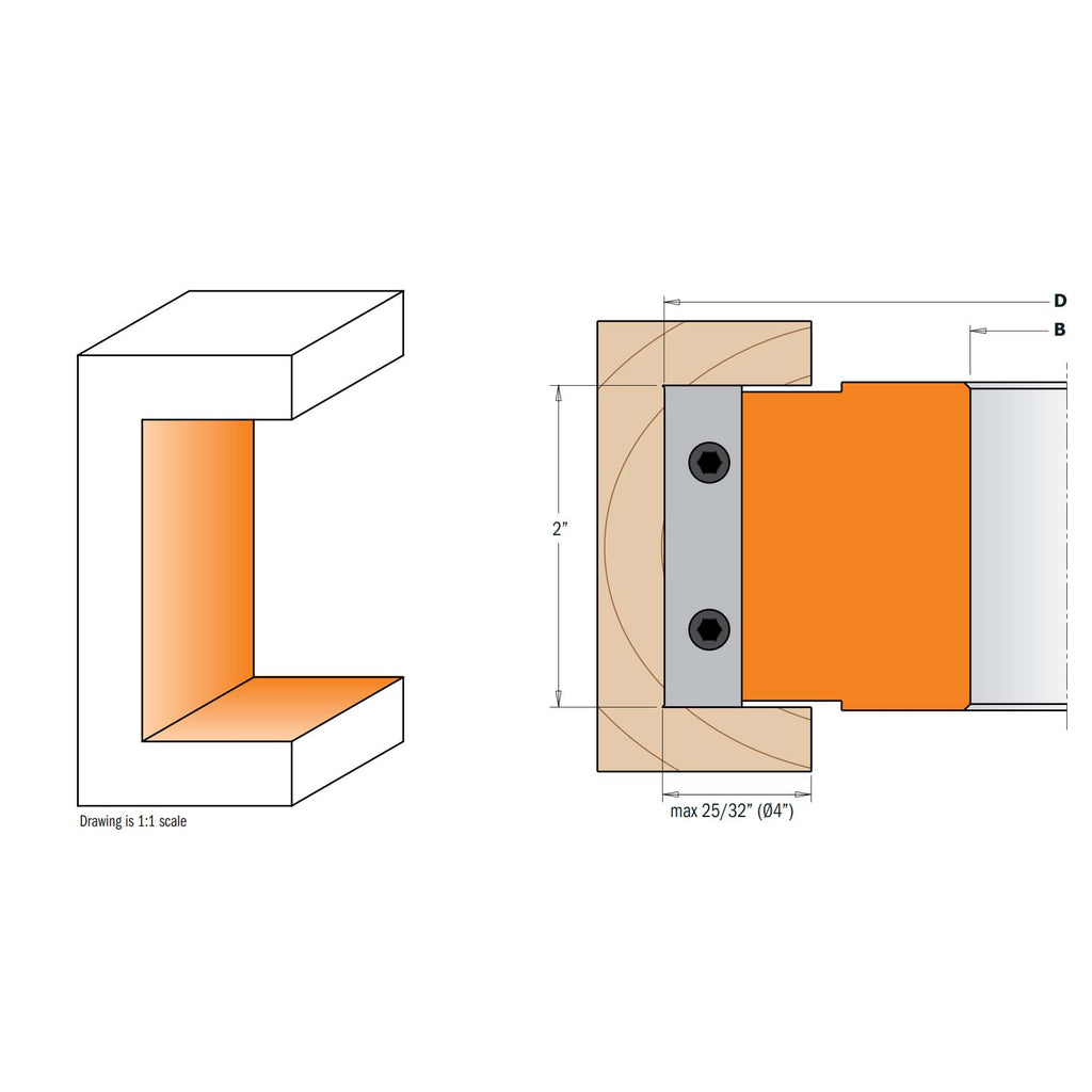 Rabbeting Cutter Heads with Shear Angle - Professional Cutter for Industrial Woodworking