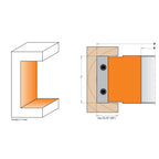 Rabbeting Cutter Heads with Shear Angle - Professional Cutter for Industrial Woodworking