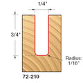 Radius Tip Up Cut Spiral Bit - Professional Radius Tip Up Cut Spiral Bit for Industrial Woodworking