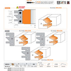 Rail & Stile Cutter Heads - Professional Cutter for Industrial Woodworking
