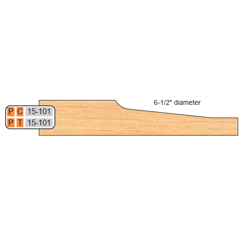 RAISED PANEL SHAPER CUTTERS (1/2" MATERIAL)