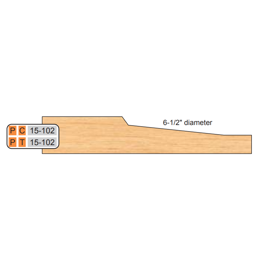 15-102 House Door Raised Panel Cutters (1/2" Material) - Professional Shaper Cutters for Industrial Woodworking