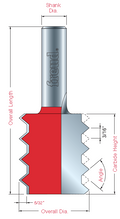 Raised Panel “V” Joint Bit - Professional Raised Panel “V” Joint Bit for Industrial Woodworking