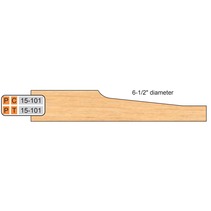 15-101 House Door Raised Panel Cutters (1/2" Material) - Professional Shaper Cutters for Industrial Woodworking