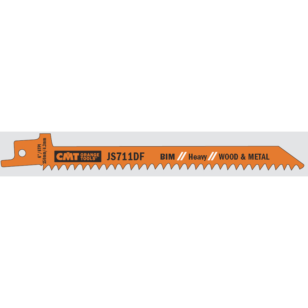JS711DF-5 Reciprocating Saw Blades | JS610VF JS1411DF JS1111DF JS711DF JS611DF - Professional Reciprocating Saw Blades for Industrial Woodworking