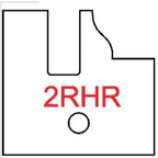 Right Hand (RH) No 2RHR Three Wing Stile & Rail Tips - Series 1-4, 8 - Professional for Industrial Woodworking