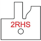 Right Hand (RH) No 2RHS Three Wing Stile & Rail Tips - Series 1-4, 8 - Professional for Industrial Woodworking