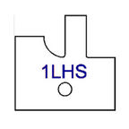 Left Hand (LH) No 1LHS Three Wing Stile & Rail Tips - Series 1-4, 8 - Professional for Industrial Woodworking