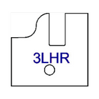 Left Hand (LH) No 3LHR Three Wing Stile & Rail Tips - Series 1-4, 8 - Professional for Industrial Woodworking