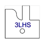 Left Hand (LH) No 3LHS Three Wing Stile & Rail Tips - Series 1-4, 8 - Professional for Industrial Woodworking