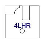 Left Hand (LH) No 4LHR Three Wing Stile & Rail Tips - Series 1-4, 8 - Professional for Industrial Woodworking