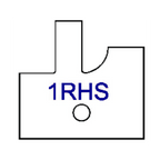 Right Hand (RH) No 1RHS Three Wing Stile & Rail Tips - Series 1-4, 8 - Professional for Industrial Woodworking
