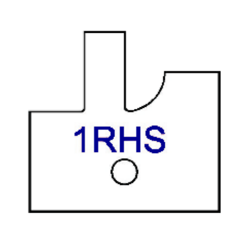 Right Hand (RH) No 1RHS Three Wing Stile & Rail Tips - Series 1-4, 8 - Professional for Industrial Woodworking