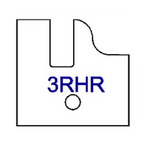 Right Hand (RH) No 3RHR Three Wing Stile & Rail Tips - Series 1-4, 8 - Professional for Industrial Woodworking