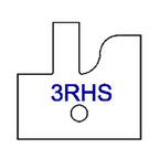 Right Hand (RH) No 3RHS Three Wing Stile & Rail Tips - Series 1-4, 8 - Professional for Industrial Woodworking