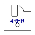 Right Hand (RH) No 4RHR Three Wing Stile & Rail Tips - Series 1-4, 8 - Professional for Industrial Woodworking