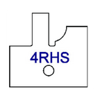 Right Hand (RH) No 4RHS Three Wing Stile & Rail Tips - Series 1-4, 8 - Professional for Industrial Woodworking