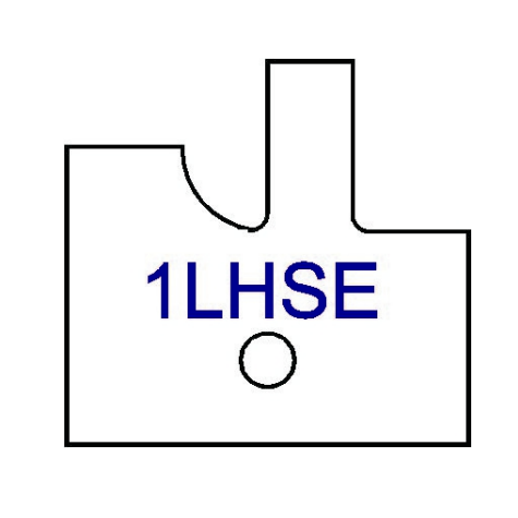 Left Hand (LH) Yes 1LHS Three Wing Stile & Rail Tips - Series 1-4, 8 - Professional for Industrial Woodworking