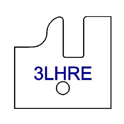 Left Hand (LH) Yes 3LHR Three Wing Stile & Rail Tips - Series 1-4, 8 - Professional for Industrial Woodworking