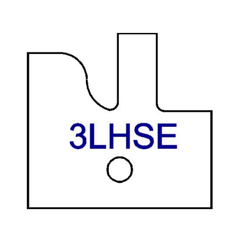 Left Hand (LH) Yes 3LHS Three Wing Stile & Rail Tips - Series 1-4, 8 - Professional for Industrial Woodworking