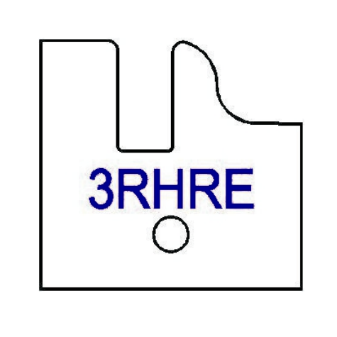 Right Hand (RH) Yes 3RHR Three Wing Stile & Rail Tips - Series 1-4, 8 - Professional for Industrial Woodworking