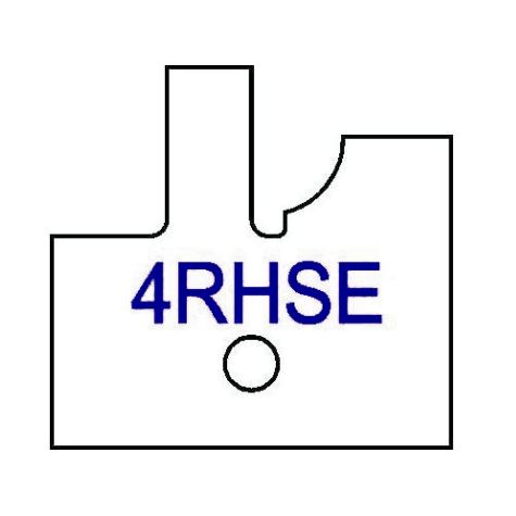 Right Hand (RH) Yes 4RHS Three Wing Stile & Rail Tips - Series 1-4, 8 - Professional for Industrial Woodworking