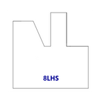 Left Hand (LH) No 8LHS Three Wing Stile & Rail Tips - Series 1-4, 8 - Professional for Industrial Woodworking