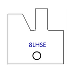 Left Hand (LH) Yes 8LHS Three Wing Stile & Rail Tips - Series 1-4, 8 - Professional for Industrial Woodworking