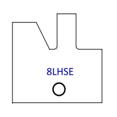 Left Hand (LH) Yes 8LHS Three Wing Stile & Rail Tips - Series 1-4, 8 - Professional for Industrial Woodworking