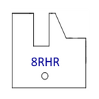 Right Hand (RH) No 8RHR Three Wing Stile & Rail Tips - Series 1-4, 8 - Professional for Industrial Woodworking