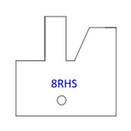 Right Hand (RH) No 8RHS Three Wing Stile & Rail Tips - Series 1-4, 8 - Professional for Industrial Woodworking