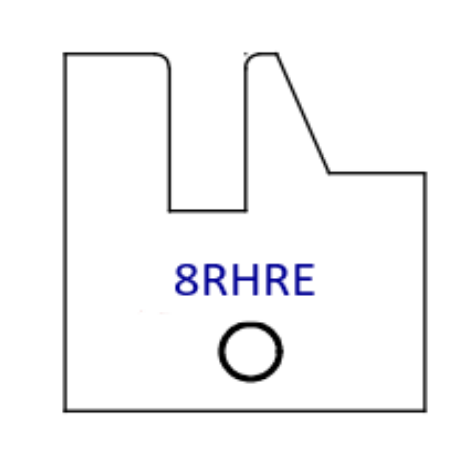 Right Hand (RH) Yes 8RHR Three Wing Stile & Rail Tips - Series 1-4, 8 - Professional for Industrial Woodworking