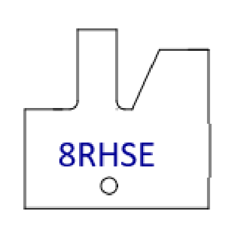 Right Hand (RH) Yes 8RHS Three Wing Stile & Rail Tips - Series 1-4, 8 - Professional for Industrial Woodworking