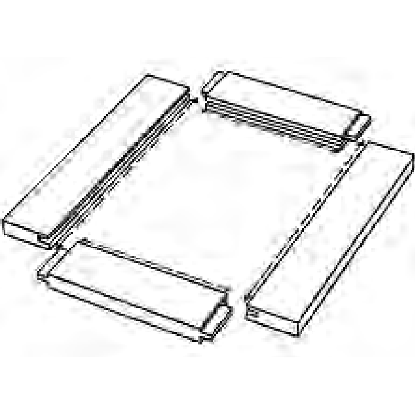 Straight Sticking Setup - Flat Mounting - Sticker Plate