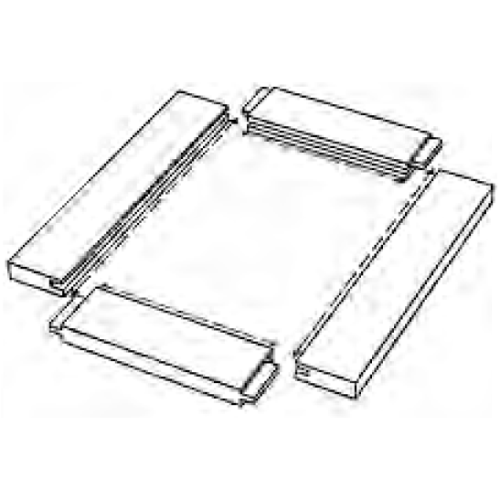 Straight Sticking Setup - Flat Mounting - Sticker Plate