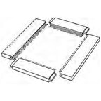 Straight Sticking Setup - Flat Mounting - Sticker Plate