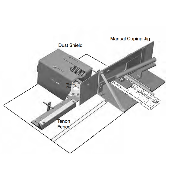 Tenon Setup - Fence Coping hold Down - For Weaver Shaper