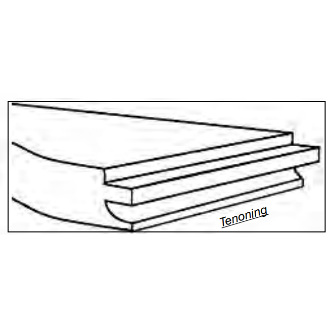 Continuous Tenon Setup - Flat Mounting Coping Hold Down - Professional Setup for Industrial Woodworking