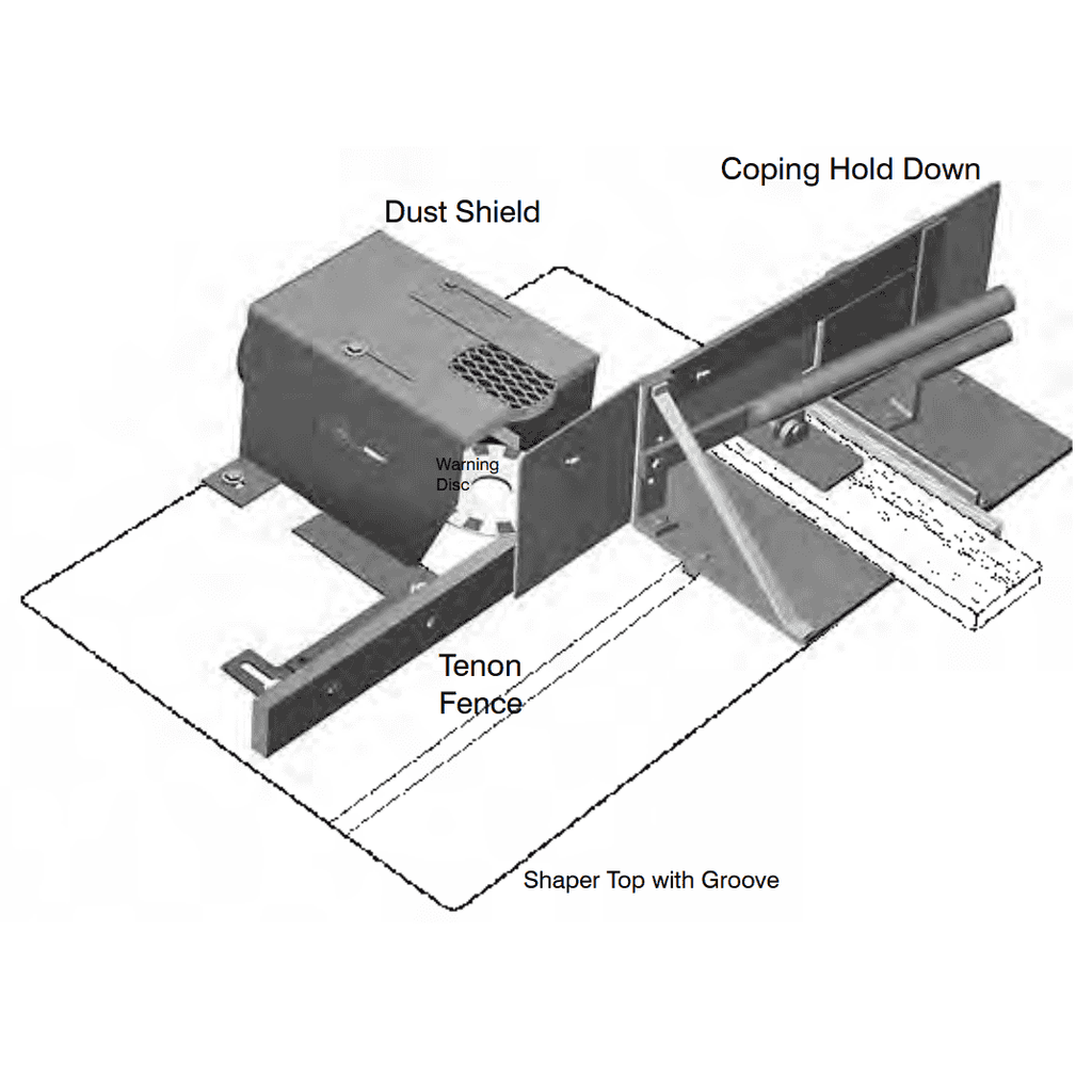 Split Tenon Setup - Flat Mounting Coping Hold Down - Professional Setup for Industrial Woodworking