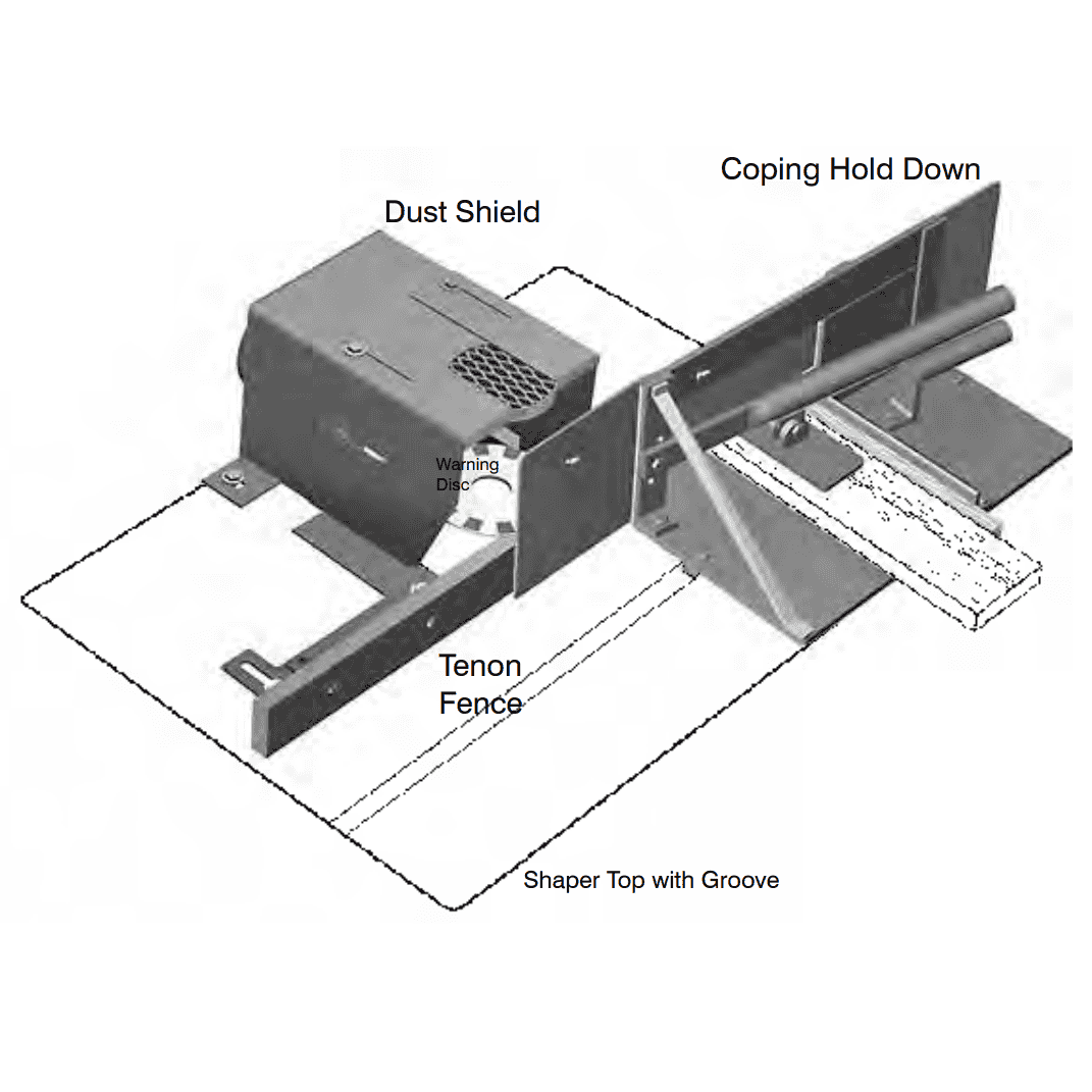 Split Tenon Setup - Flat Mounting Coping Hold Down - Professional Setup for Industrial Woodworking