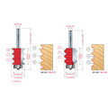 Triple Beading & Fluting Bits - Professional Triple Beading & Fluting Bits for Industrial Woodworking