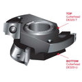 Two Piece 32mm Door Edge Profile Cutters - Professional Cutter for Industrial Woodworking