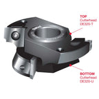Two Piece 32mm Door Edge Profile Cutters - Professional Cutter for Industrial Woodworking