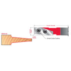 5 8" 1-1 4" (UP) UP016-IC Carbide Insert Cutter (For 5/8" and 3/4" Panels) - Professional Shaper Cutters for Industrial Woodworking