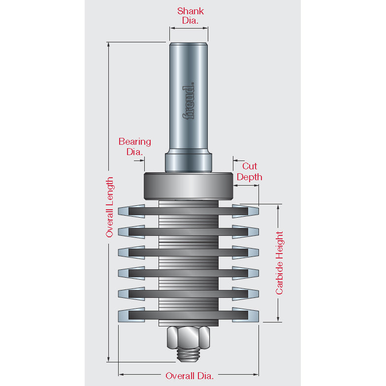 Variable Height Finger Joint Bit - Professional Variable Height Finger Joint Bit for Industrial Woodworking