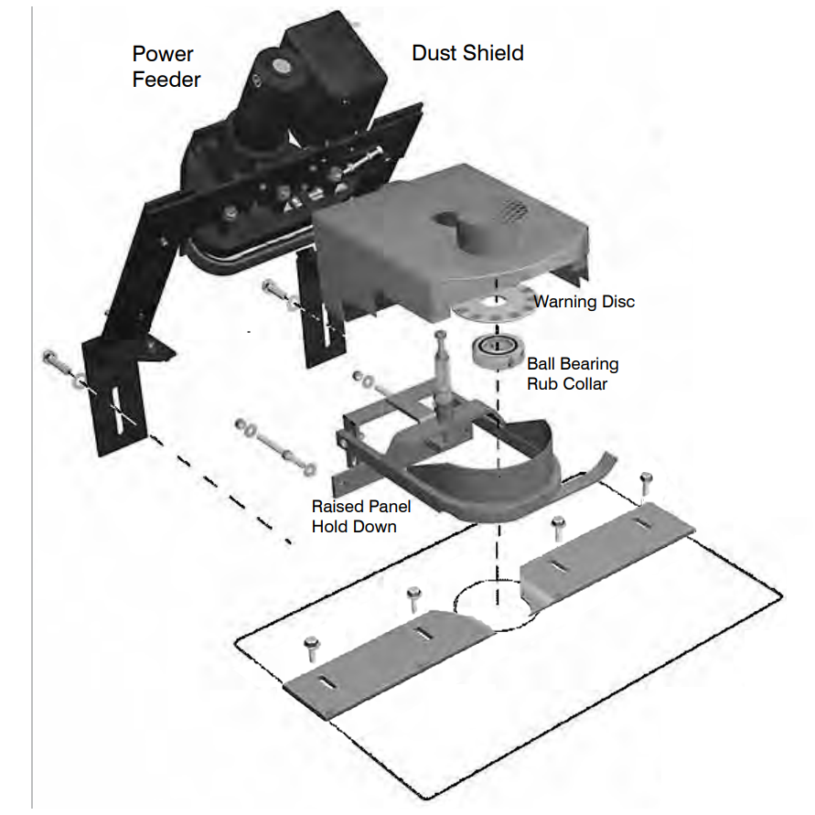 Yes Panel Raising Setup - With Hold Down - For Weaver Shaper - Professional Setup for Industrial Woodworking