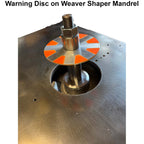 1-1 4" Weaver Warning Disc - Professional Warning Disc for Industrial Woodworking